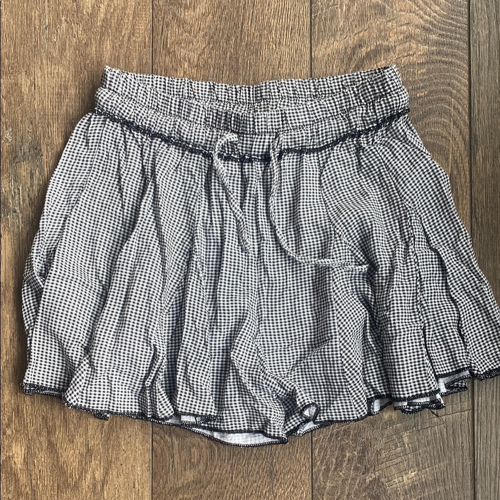 Japna Monochrome Gingham Skirt